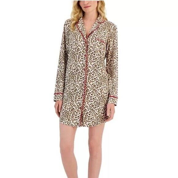 Charter Club Other - Charter Club Leopard Print Sleepshirt Size XXL